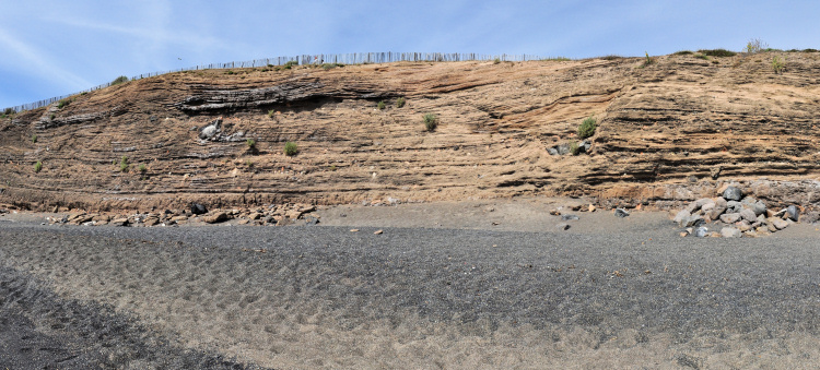auf dem schwarzen Strand
                                          von Cape Agde