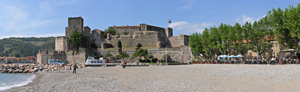 An der Hafenpromenade von
                                          Collioure, Roussillon,
                                          S�dfrankreich