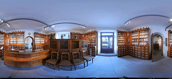 Kugelpanorama
                                            Radolfzell Stadtmuseum 'Alte
                                            Stadtapotheke' in der
                                            Apotheke