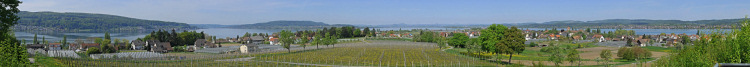 Blick von der
Reichenau Hochwart über den
Untersee des Bodensee Blick von der Reichenau
Hochwart über den Untersee des
Bodensee