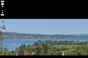 Blick von oberhalb
                                          Wallhausen �ber den
                                          �berlingersee des Bodensee